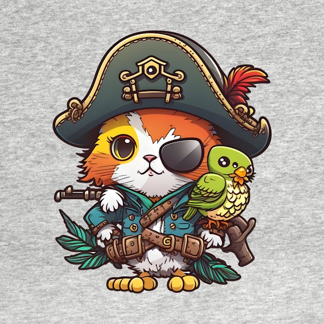 Pirate Cat by Creatiboom